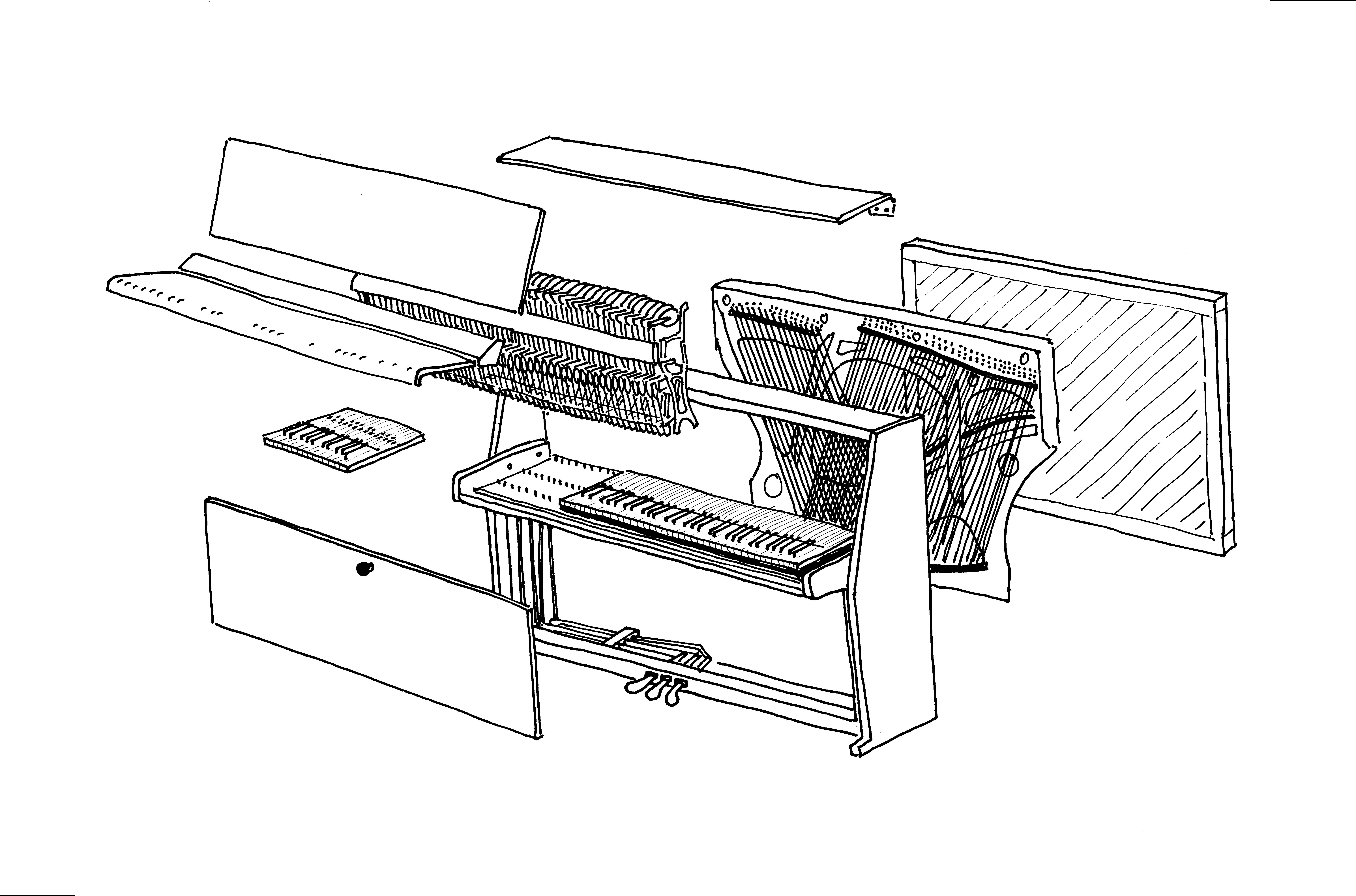 exploded view piano